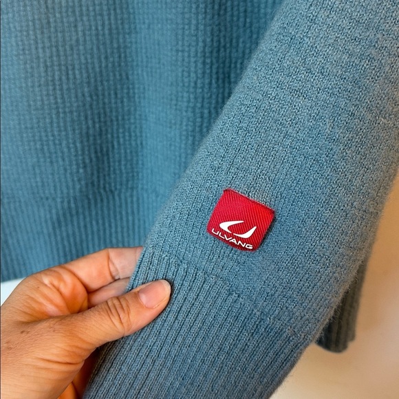 Ulvang ullgenser 100% wool Alta half zip pullover Sweater blue women’s large - Picture 5 of 7